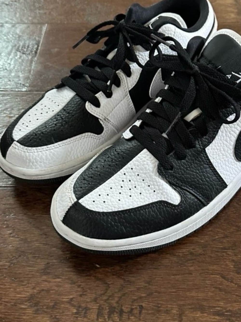 Nike Air Jordan 1 Low SE Homage Split White/ Black-size 8 women’s like new - Picture 7 of 16